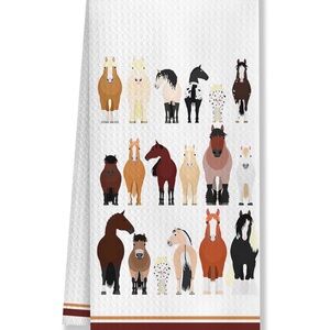 Horse Print Kitchen Towel